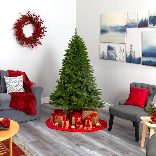 6ft. Pre-Lit Sierra Spruce Artificial Christmas Tree, Clear LED Lights